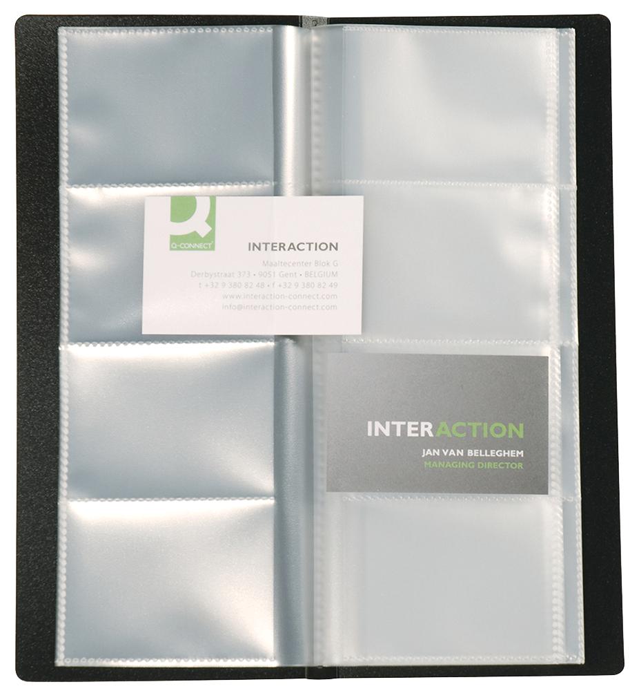 KF03664 BUSINESS CARD HOLDER 160 CARDS Q CONNECT