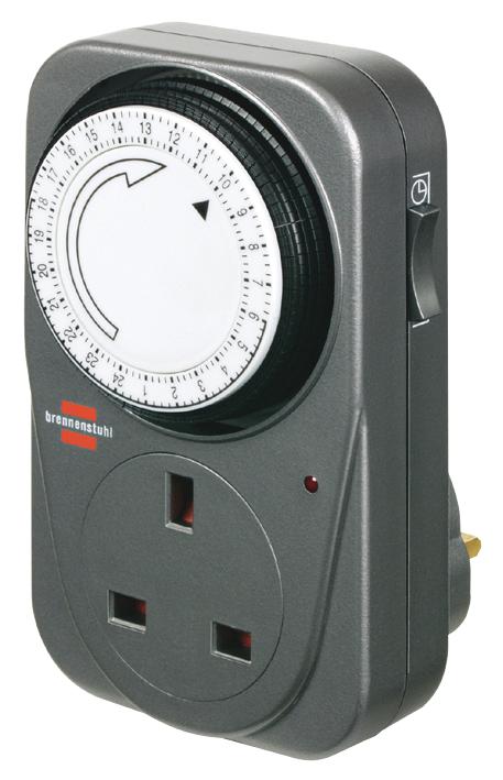 1506453 TIMESWITCH, 15MIN - 24H, ANALOGUE BRENNENSTUHL