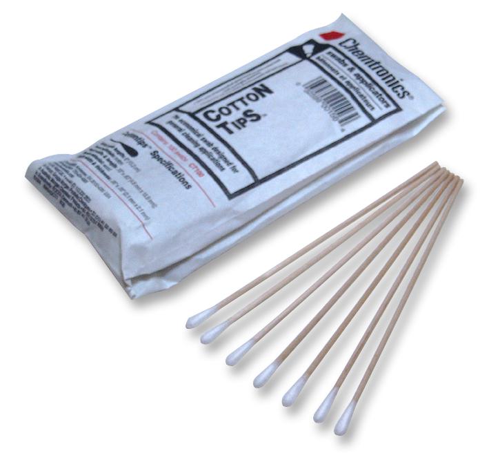 CT100 COTTONTIPS (100 PER PACK) CHEMTRONICS