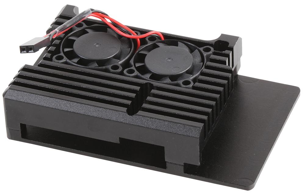 LT-4B02-F2 ACTIVE HEATSINK CASE, PI4, BLACK CYNTECH