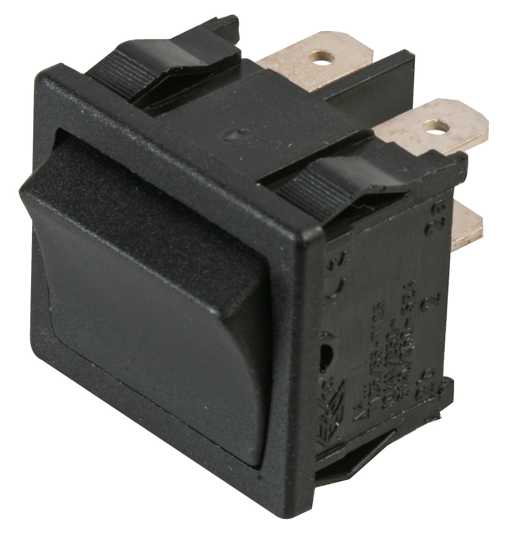 A41231100000 BLACK ROCKER SWITCH 10A MOLVENO