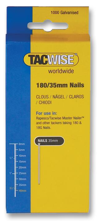 0364 NAILS, 180/35MM (PK1,000) TACWISE PLC