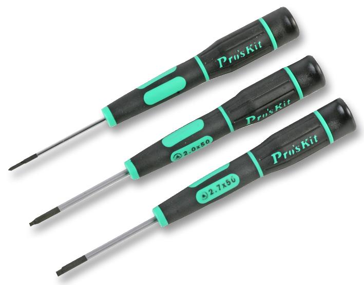 SD-081F SCREWDRIVER SET, TRIANGLE, 3PC PROSKIT INDUSTRIES