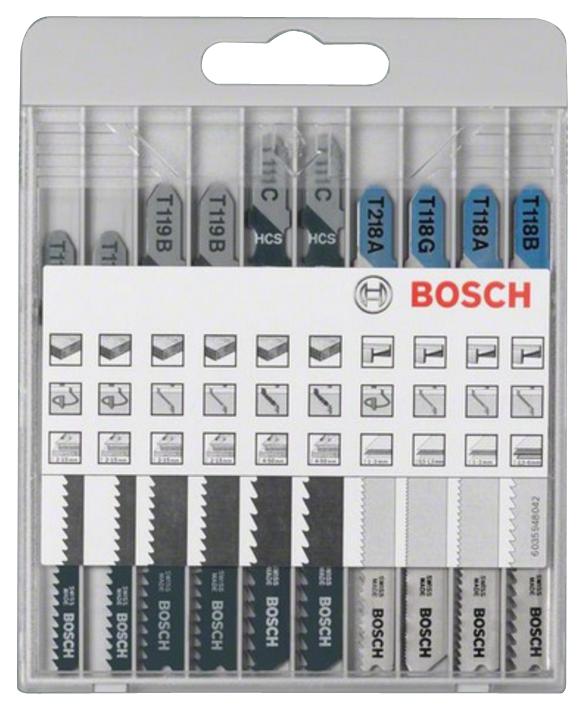 2 607 010 630 JIGSAW BLADE SET, (PK10) BOSCH