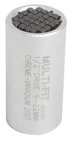 2856 SOCKET, SURVIVOR, 1/2", 9-22MM LASER