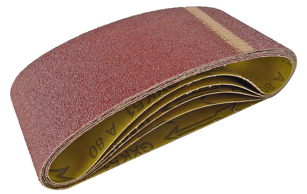AB075457D SANDING BELT 75MM X 457MM 80 GRIT (PK 5) TOOLPAK