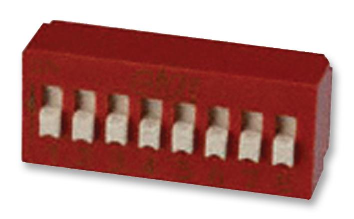 C&K COMPONENTS SIP/DIP BD08AV SWITCH, 8 WAY, SPST, THT C&K COMPONENTS 2319984 BD08AV