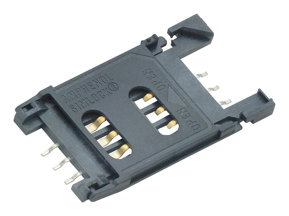 AMPHENOL ICC Memory Sockets C707 10M006 500 2A SIM/SAM MEMORY SOCKET, 6POS AMPHENOL ICC 2839833 C707 10M006 500 2A
