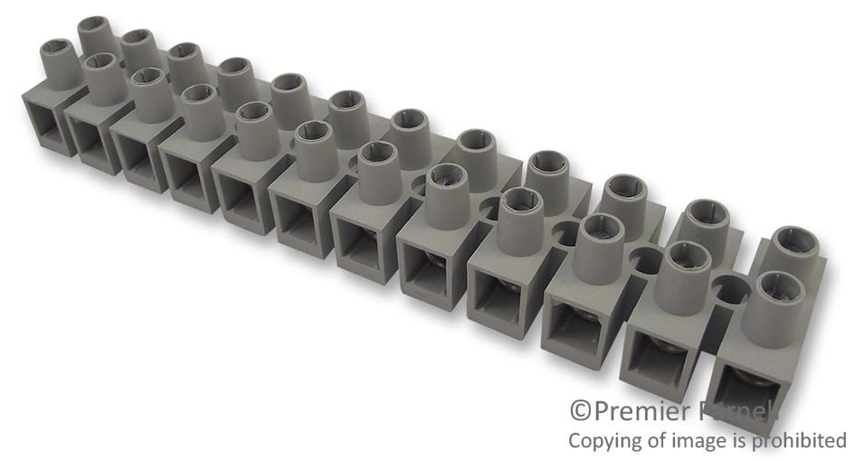CAMDENBOSS Barrier - Panel Mount CTSN635/12W TERMINAL BLOCK, BARRIER, 12POS, 10AWG CAMDENBOSS 2321074 CTSN635/12W