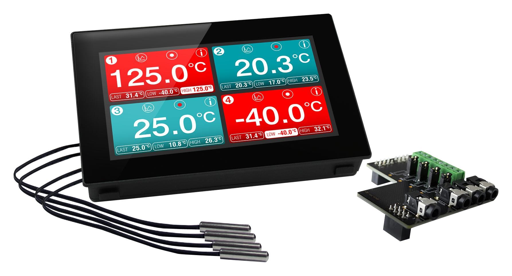 LASCAR Data Logging EL-SGD 43-ATP TEMP DATA LOGGER, 4CH, -40 TO 125 DEG LASCAR 2822396 EL-SGD 43-ATP