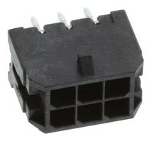 43045-0612 - Pin Header, With Polarizing Peg, Power, 3 mm, 2 Rows, 6 Contacts, Through Hole Straight - MOLEX