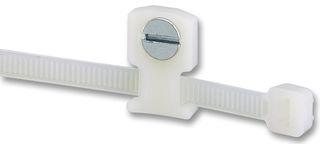 LPMM-S5-C - Cable Tie Mount, Low Profile, Screw, 3.5 mm, Natural, Nylon (Polyamide), 2.5 mm, 8.1 mm - PANDUIT