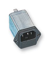 RIR-0222-H - Filtered IEC Power Entry Module, IEC C14, General Purpose, 2 A, 250 VAC, 1-Pole Fuse Holder - ROXBURGH EMC