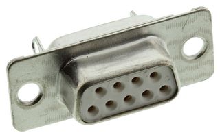 DE09S064HTLF - D Sub Connector, DB9, Standard, Receptacle, FCI D, 9 Contacts, DE, Solder Cup - AMPHENOL COMMUNICATIONS SOLUTIONS