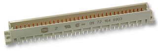 09 72 164 6903 - DIN 41612 Connector, Type Q, 64 Contacts, Plug, 2.54 mm, 2 Row, a + b - HARTING