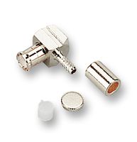 MCX1112A1-3GT30G-5-50 - RF / Coaxial Connector, MCX Coaxial, Right Angle Plug, Crimp, 50 ohm, RG174, RG188A, RG316, Brass - AMPHENOL RF