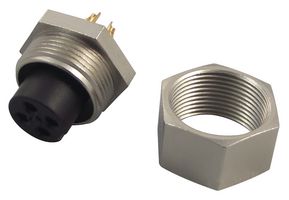 09 0082 00 04 - Circular Connector, 711 Series, Panel Mount Receptacle, 4 Contacts, Solder Socket - BINDER