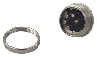 09 0315 00 05 - Circular Connector, 680 Series, Panel Mount Plug, 5 Contacts, Solder Pin, Zinc Alloy Body - BINDER