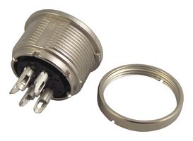 09 0316 00 05 - Circular Connector, 680 Series, Panel Mount Receptacle, 5 Contacts, Solder Socket, Zinc Alloy Body - BINDER