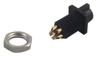 09 9792 30 05 - Circular Connector, 719 Series, Panel Mount Receptacle, 5 Contacts, Solder Socket - BINDER