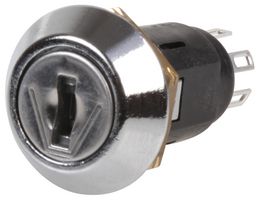 SRL-5-L-S-2 - Keylock Switch, DPDT, SRL, 2 Position, Solder, 1 A - LORLIN