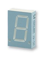 SC08-11EWA - 7 Segment LED Display, Mechanically Rugged, Red, 20 mA, 2 V, 8 mcd, 1, 20.32 mm - KINGBRIGHT
