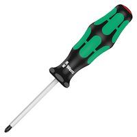 008750 - Phillips Screwdriver, Hex Blade, #0 Tip, 60 mm Blade Length, 141 mm Overall Length - WERA