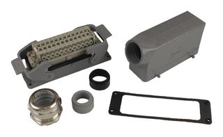 10330240000 - Connector Kit, Wire To Wire, Han 24B Hood, M32 Cable Gland & Han 24E 24Pos+PE Inserts, Han 24B - HARTING