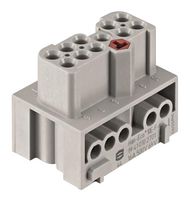 19410102701 - Heavy Duty Connector, Han-Eco, Insert, 10 Contacts, 6B, Receptacle, Screw Socket - HARTING