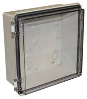 CHDX8-229C - Plastic Enclosure, Hinged Lid, Heavy Duty, Polycarbonate, 100 mm, 210 mm, 210 mm, IP66, IP67 - CAMDENBOSS