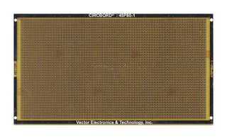 45P80-1 - PCB, Pad-per-hole, Epoxy Glass Composite, 1.57mm, 114.3mm x 205.23mm - VECTOR ELECTRONICS