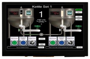 MCT050HDMI-A-CTP - TFT LCD, 5 ", 800 x 480 Pixels, WVGA, Landscape, RGB, 5V - MIDAS