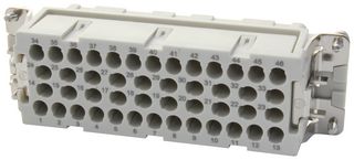 93601-0327 - Heavy Duty Connector, 93601, Insert, 46 Contacts, 24B, Receptacle - MOLEX
