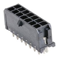 43045-1424 - Pin Header, Wire-to-Board, 3 mm, 2 Rows, 14 Contacts, Through Hole Straight, Micro-Fit 3.0 43045 - MOLEX