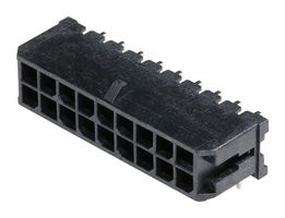 43045-1801 - Pin Header, Wire-to-Board, 3 mm, 2 Rows, 18 Contacts, Through Hole Right Angle - MOLEX