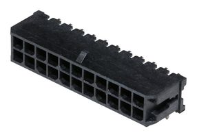 43045-2201 - Pin Header, Power, 3 mm, 2 Rows, 22 Contacts, Through Hole Right Angle, Micro-Fit 3.0 43045 - MOLEX
