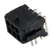 43045-0623 - Pin Header, Power, 3 mm, 2 Rows, 6 Contacts, Through Hole Right Angle, Micro-Fit 3.0 43045 - MOLEX