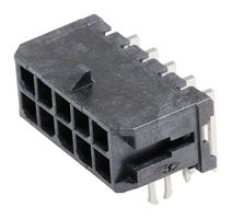 43045-1021 - Pin Header, Power, 3 mm, 2 Rows, 10 Contacts, Through Hole Right Angle, Micro-Fit 3.0 43045 - MOLEX