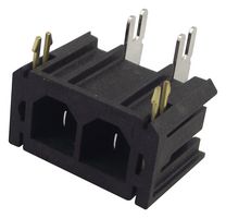43160-1102 - Pin Header, Power, 7.5 mm, 1 Rows, 2 Contacts, Through Hole Right Angle, Sabre 43160 - MOLEX