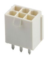 87427-0642 - Pin Header, Power, 4.2 mm, 2 Rows, 6 Contacts, Through Hole Straight, Mini-Fit Jr. 87427 - MOLEX