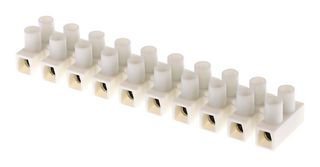 39100-2310 - Panel Mount Barrier Terminal Block, 2 Row, 10 Ways, 20 AWG, 8 AWG, 12 mm, 40 A - MOLEX