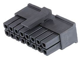 43025-1608 - Connector Housing, Micro-Fit 3.0 43025, Receptacle, 16 Ways, 3 mm - MOLEX
