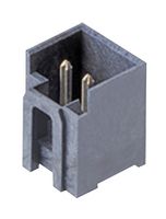 207479-0002 - Pin Header, Power, 3.96 mm, 1 Rows, 2 Contacts, Through Hole Straight, L1NK 396 207479 - MOLEX