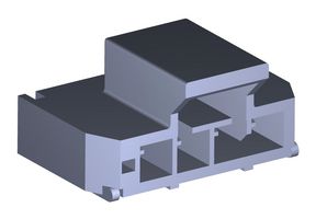 105430-1104 - Pin Header, Power, 2.5 mm, 1 Rows, 4 Contacts, Surface Mount Right Angle, Nano-Fit 105430 - MOLEX