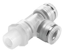 NPQP-LQ-R18-Q4-FD-P10 - Pneumatic Fitting, Push-In L-Fitting, R1/8, 10 bar, 4 mm, PP (Polypropylene), NPQP - FESTO