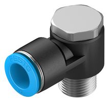 QSLV-3/8-12 - Pneumatic Fitting, Push-In L-Fitting, R3/8, 14 bar, 12 mm, PBT (Polybutylene Terephthalate), QSLV - FESTO