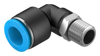 QSL-1/4-12 - Pneumatic Fitting, Push-In L-Fitting, R1/4, 14 bar, 12 mm, PBT (Polybutylene Terephthalate), QSL - FESTO