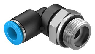 QSL-G3/8-8 - Pneumatic Fitting, Push-In L-Fitting, G3/8, 14 bar, 8 mm, PBT (Polybutylene Terephthalate), QSL - FESTO