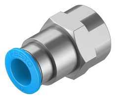 QSF-1/2-12-B - Pneumatic Fitting, Push-In Fitting, G1/2, 14 bar, 12 mm, Brass, QSF - FESTO