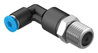 QSLL-1/4-4 - Pneumatic Fitting, Push-In L-Fitting, R1/4, 14 bar, 4 mm, PBT (Polybutylene Terephthalate), QSLL - FESTO